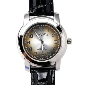 Vellacio Men's 38mm Wrist Watch Brown Sunburst Dial Arabic Numerals